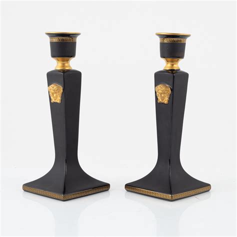 versace crystal candlesticks|rosenthal Versace collection.